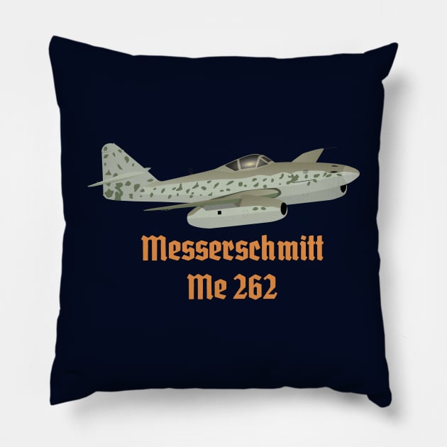 Messerschmitt Me 262 German WW2 Airplane Pillow by NorseTech