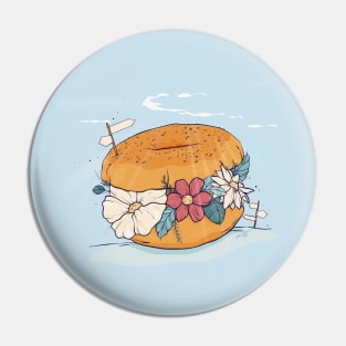 Bagel fortune teller Pin