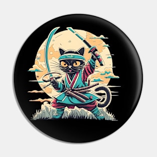 Ninja Cat Pin