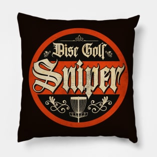 Vintage Disc Golf Sniper Pillow