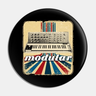 Vintage Analog Synthesizer Gift ADSR Retro Synths Pin