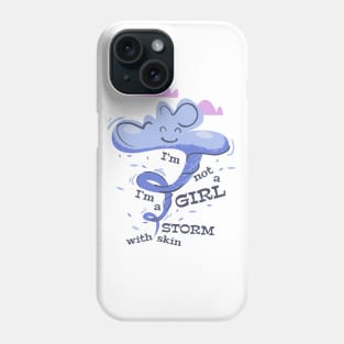 Storm with skin Phone Case