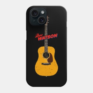 Doc Watson Martin D-18 Acoustic Guitar Phone Case