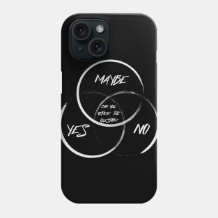 YES - NO - MAYBE Phone Case