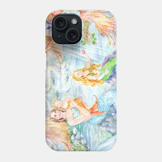 Mythical Phoenix of Mermaid Cove Phone Case by cristinahansen