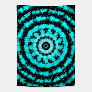 Modern futuristic circular pattern Tapestry