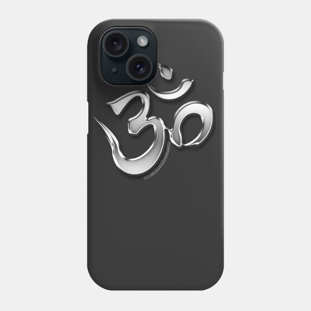 Ohm Silver Phone Case by HigherSelfSource