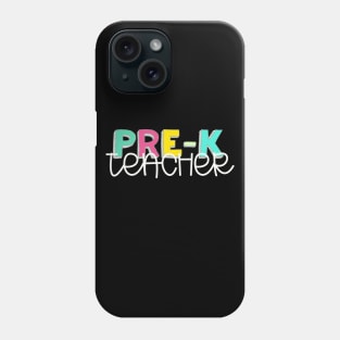 Preschool educator teacher multicolored white Phone Case