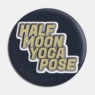 Half moon yoga pose Pin