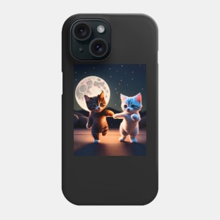 Adorable Cat Illustration- Modern Digital Art Phone Case