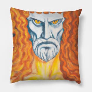 Portrait of the greek god Zeus Pillow
