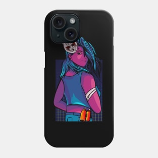 Japanese colorful women Phone Case