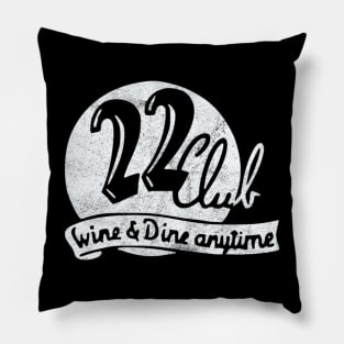 Cocktail Bar / Club 22 / Bar Logo / Vintage Americana / 1950s Style Pillow