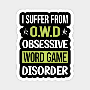 Obsessive Love Word Games Magnet