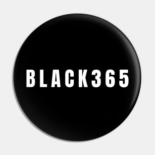 Black 365, Black History, Black culture, Black Lives Matter, White and Black Pin