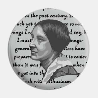 Susan B. Anthony Portrait and Quote Pin