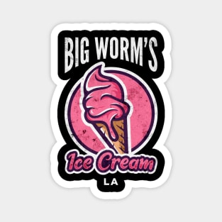 Big Worm's Ice Cream Magnet