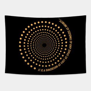 Twilight Zone Science-Fiction Hommage Tapestry