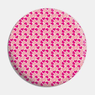 Pinky Hearts Repeated Pattern 073#001 Pin