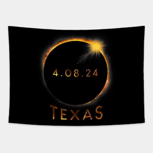 North America Total Solar Eclipse 2024 Texas Usa Tapestry