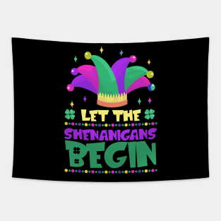 Mardi Gras Style Let The Shenanigans Begin Tapestry