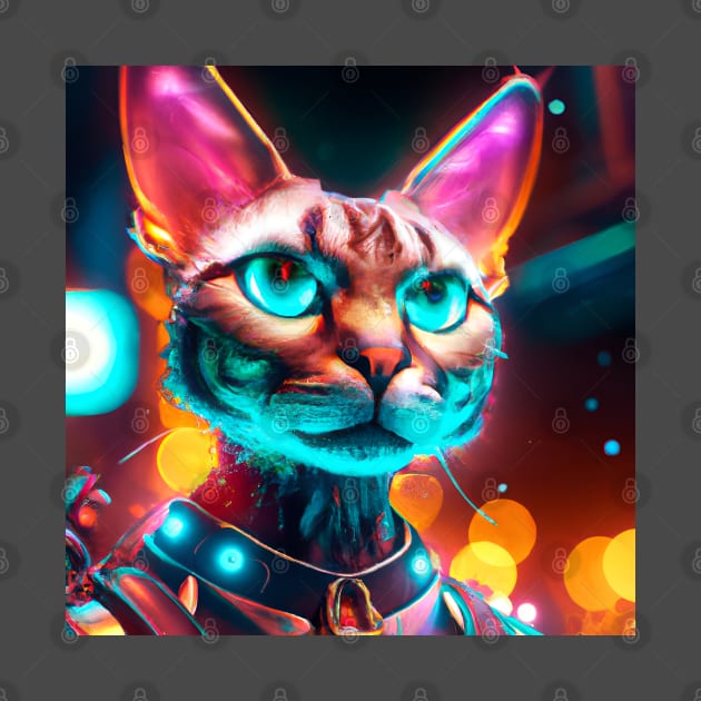 Cyberpunk Kitty (4) - Anthropomorphic Sci fi Cats by TheThirdEye