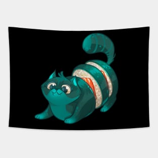 Sushi Roll Cat Tapestry