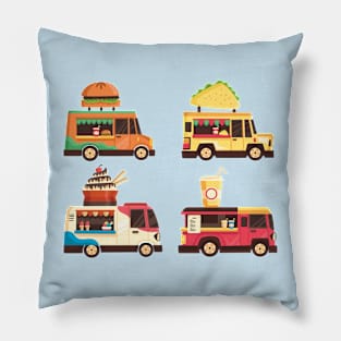 Food trucks funny Pillow