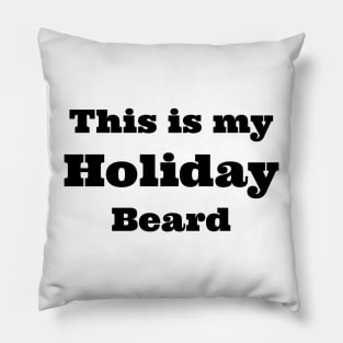 holiday beard Pillow