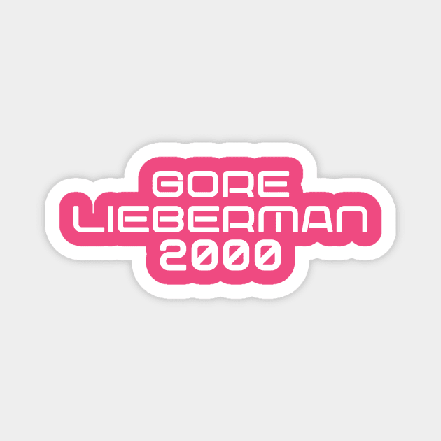 Gore Lieberman 2000 - Y2K Vibes Magnet by The90sMall