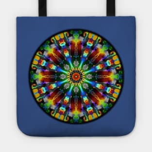 Tie-Dye Fireworks Mandala Tote