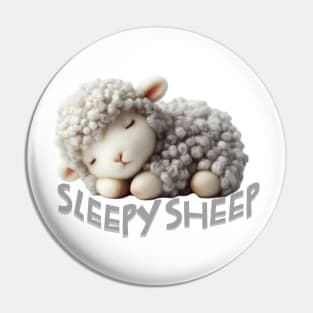 Sleepy Sheep Pin