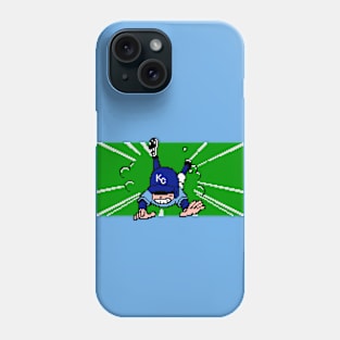 8-Bit Baseball Slide - Kansas City Phone Case