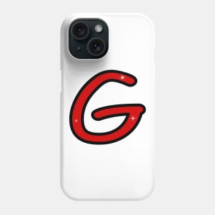 Letter G. Name with letter G. Personalized gift. Abbreviation. Abbreviation. Lettering Phone Case