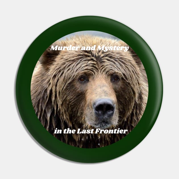 Kodiak Bear Head Murder and Mystery Pin by MurderLF