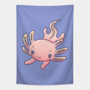 Cute Pink Axolotl for Axolotl Lover Tapestry