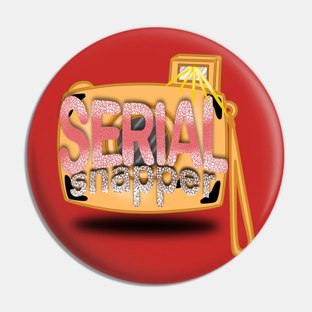 Serial Snapper Pin by Ebony T-shirts