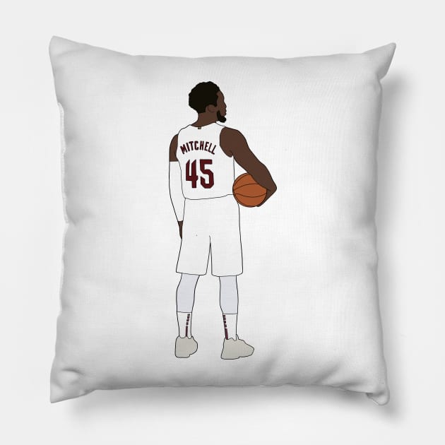 Donovan Mitchell Pillow by whelmd