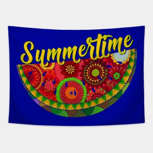 Fun Summertime Watermelon Art Tapestry