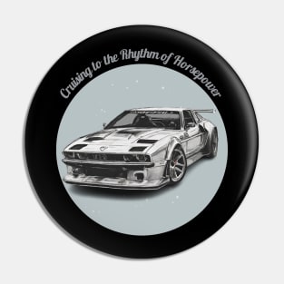 Cruising to the Rhythm of Horsepower Pin