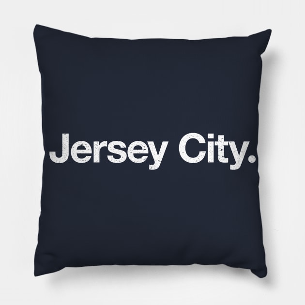 Jersey City. Pillow by TheAllGoodCompany