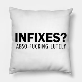 Infixes? | Linguistics Pillow