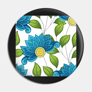 Spring Pattern with Floral Motifs Pin