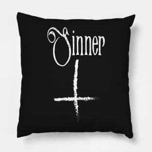 Sinner tee Pillow