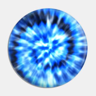 Tie Dye Psychedelic Blue Pin