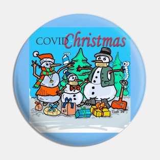 COVID Christmas Pin