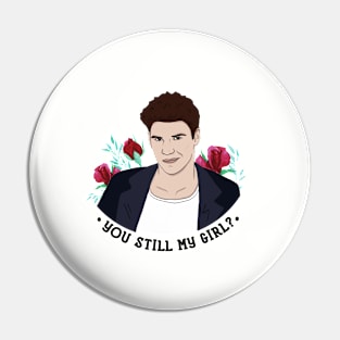 Angel Buffy the Vampire Slayer Floral Pin