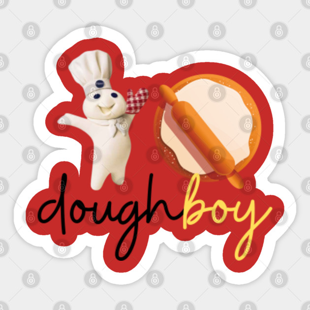 funny chef cook doughboy - Doughboy - Sticker