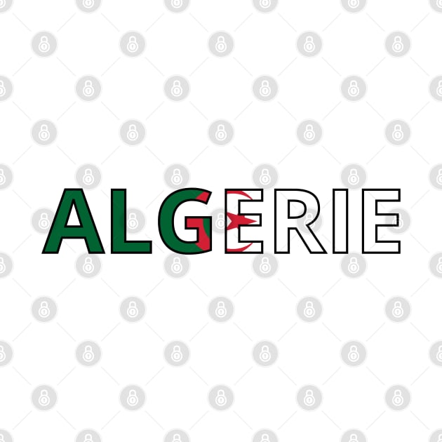 Drapeau Algérie by Pixelforma