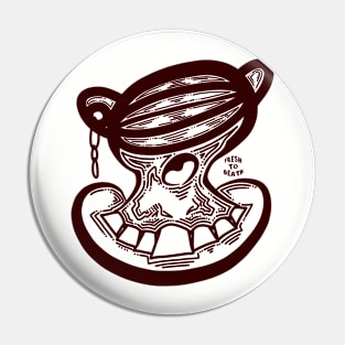 mummy skull Pin